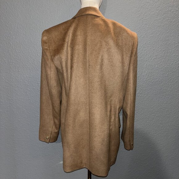 WOMEN'S 80s SANYO for I. MAGNIN 100% CAMEL HAIR BLAZER JACKET MADE IN JAPAN - 12 - Picture 4 of 11